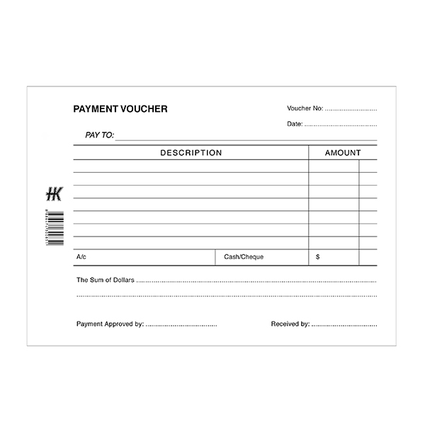 Payment Voucher | Hua Kee Paper Products Pte Ltd